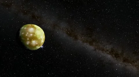 Flying over an unknown planet Stock Footage 51749956