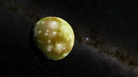 Flying over an unknown planet Stock Footage 51749957