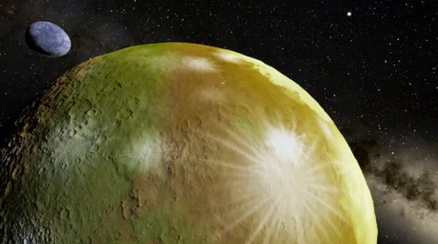 Flying over an unknown planet Stock Footage 51750008