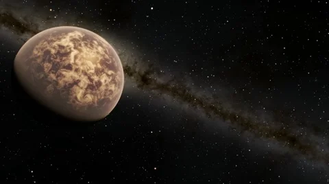 Flying over an unknown planet Stock Footage 51750020