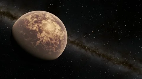 Flying over an unknown planet Stock Footage 51750021