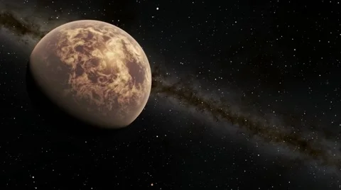 Flying over an unknown planet Stock Footage 51750030