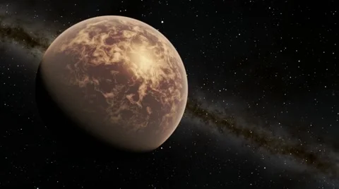 Flying over an unknown planet Stock Footage 51750032