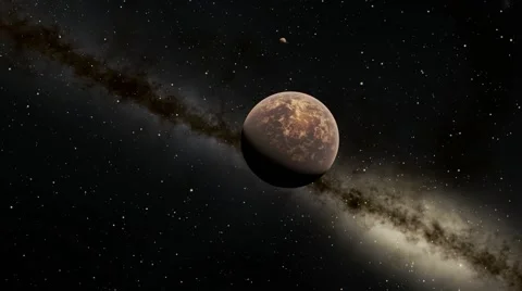 Flying over an unknown planet Stock Footage 51750039