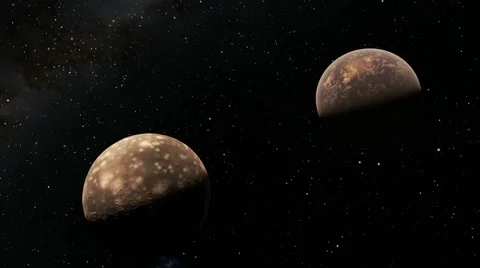 Flying over an unknown planet Stock Footage 51750040