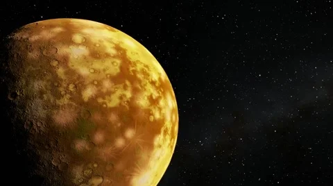 Flying over an unknown planet Stock Footage 52398496