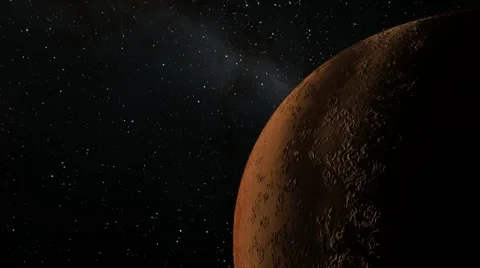 Flying over an unknown planet Stock Footage 52398507