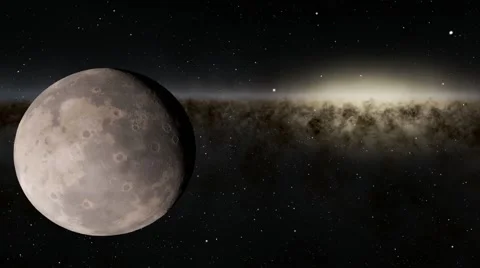 Flying over an unknown planet Stock Footage 52398514