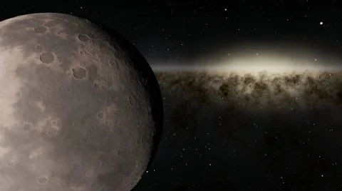 Flying over an unknown planet Stock Footage 52398560