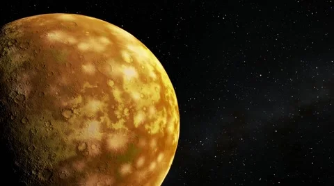 Flying over an unknown planet Stock Footage 52398561