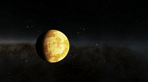 Flying over an unknown planet Stock Footage 52398580