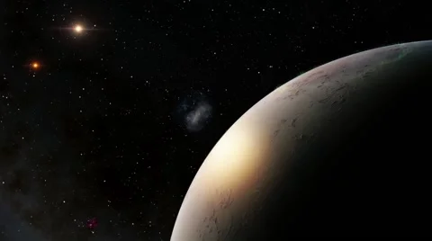 Flying over an unknown planet Stock Footage 52398622