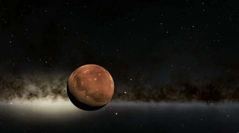 Flying over an unknown planet Stock Footage 54319452