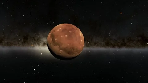 Flying over an unknown planet Stock Footage 54319460