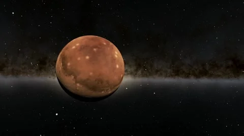 Flying over an unknown planet Stock Footage 54319464