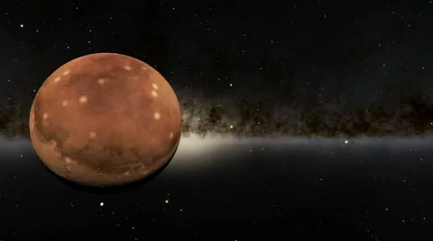 Flying over an unknown planet Stock Footage 54319504