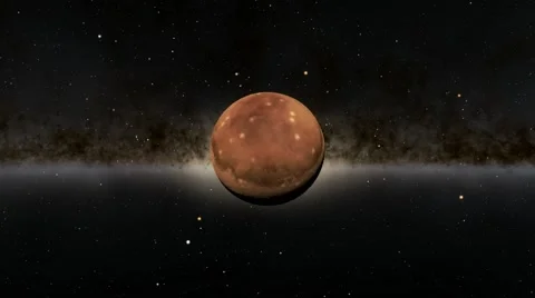 Flying over an unknown planet Stock Footage 54319510