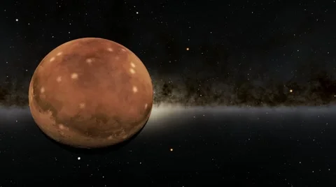 Flying over an unknown planet Stock Footage 54319520