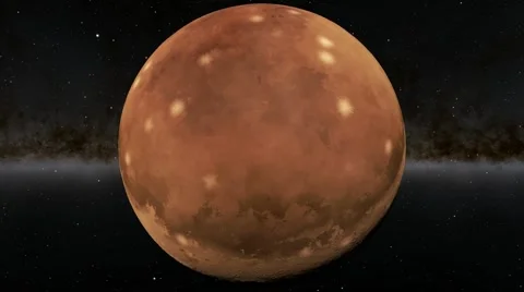 Flying over an unknown planet Stock Footage 54319536