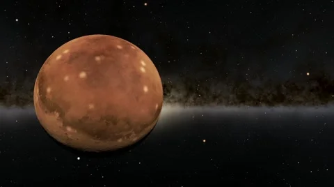 Flying over an unknown planet Stock Footage 54319539