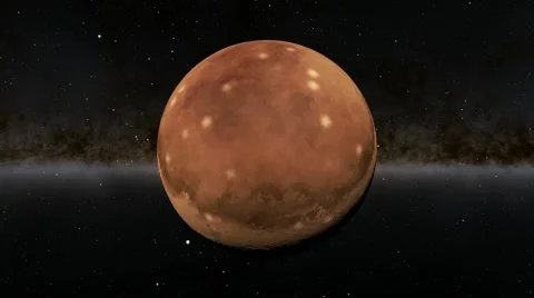 Flying over an unknown planet Stock Footage 54319578