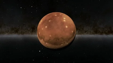 Flying over an unknown planet Stock Footage 54319591