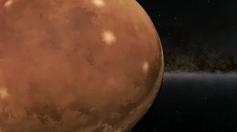 Flying over an unknown planet Stock Footage 54319610