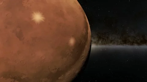 Flying over an unknown planet Stock Footage 54319672