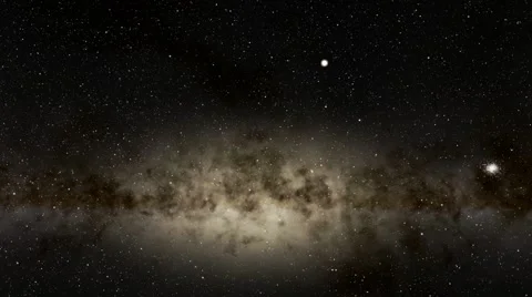 Flying over an unknown planet Stock Footage 54351165