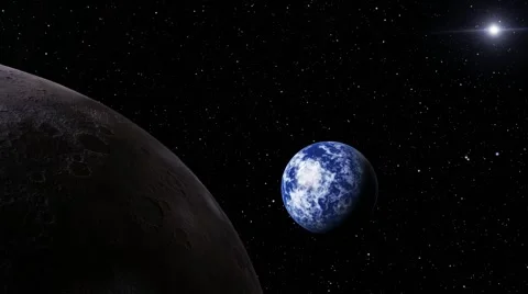 Flying over an unknown planet Stock Footage 55007355