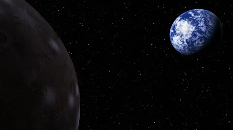 Flying over an unknown planet Stock Footage 55007371