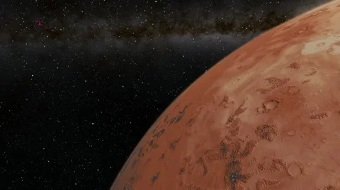 Flying over an unknown planet Stock Footage 55007419