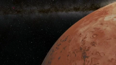 Flying over an unknown planet Stock Footage 55007459