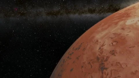 Flying over an unknown planet Stock Footage 55007472