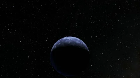 Flying over an unknown planet Stock Footage 55445907