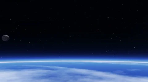 Flying over an unknown planet Stock Footage 55445916