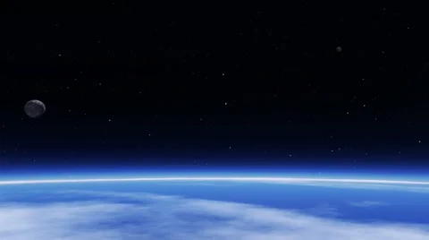 Flying over an unknown planet Stock Footage 55445940