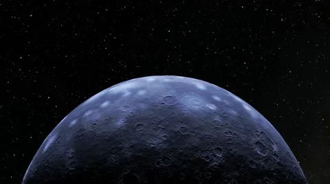 Flying over an unknown planet Stock Footage 55446009