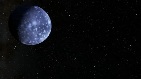 Flying over an unknown planet Stock Footage 55477690