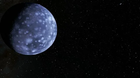 Flying over an unknown planet Stock Footage 55477716