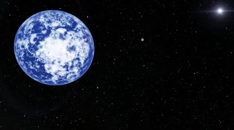 Flying over an unknown planet Stock Footage 55477978