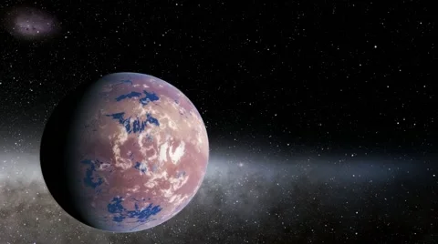 Flying over an unknown planet Stock Footage 57696160