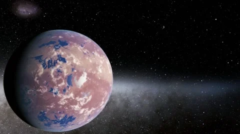 Flying over an unknown planet Stock Footage 57696208