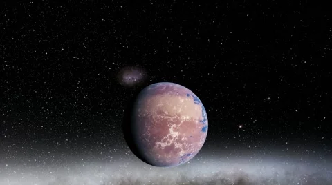 Flying over an unknown planet Stock Footage 57696210