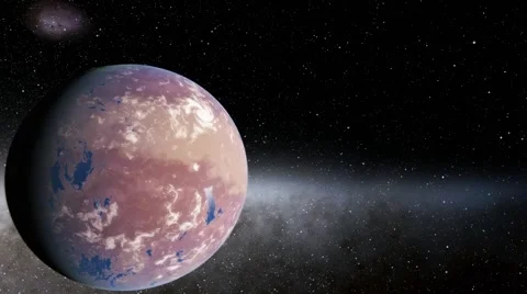 Flying over an unknown planet Stock Footage 57696317