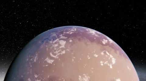 Flying over an unknown planet Stock Footage 57696442