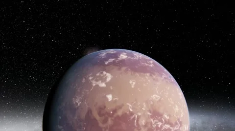 Flying over an unknown planet Stock Footage 57696477