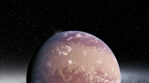 Flying over an unknown planet Stock Footage 57696490