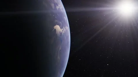 Flying over an unknown planet Stock Footage 57815789