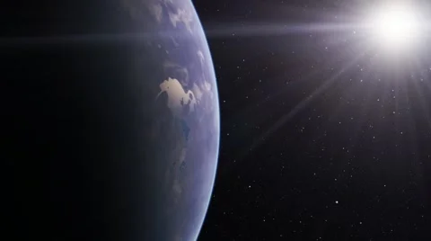 Flying over an unknown planet Stock Footage 57815847